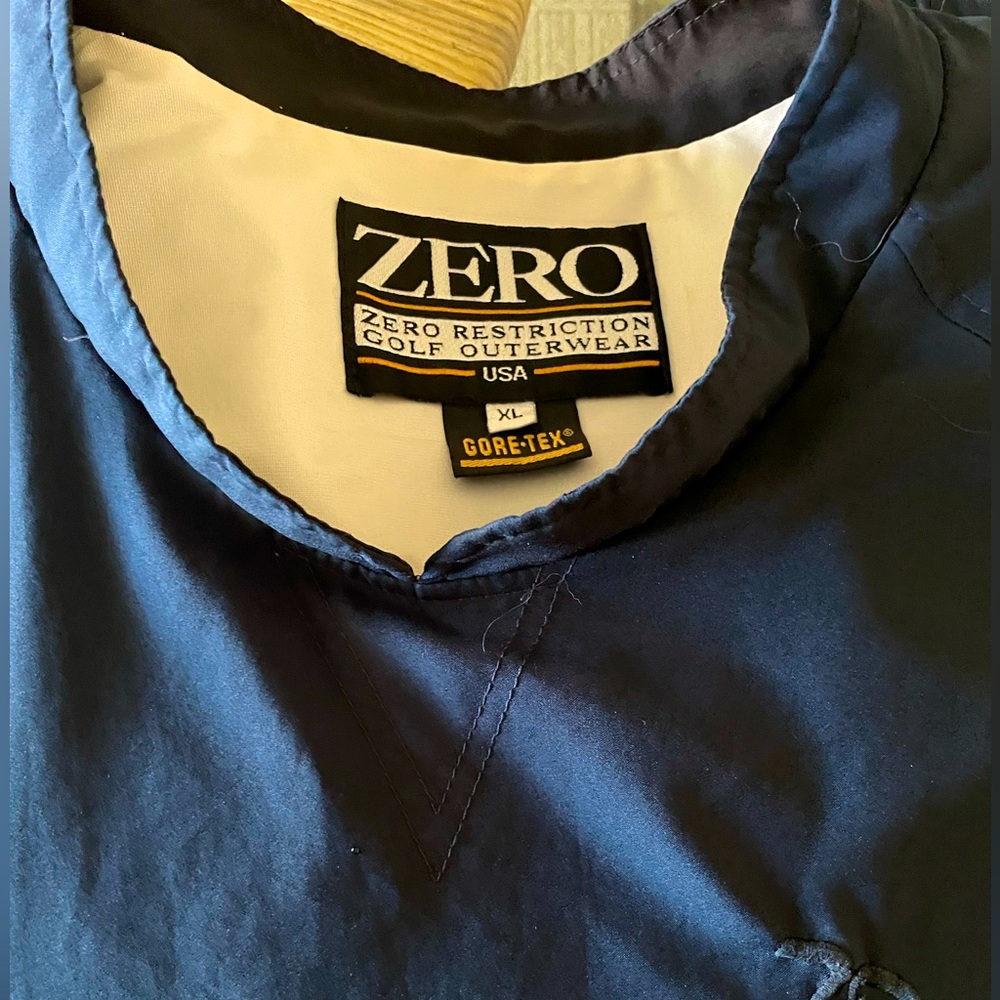 Zero Restriction Gore-Tex Golf Rain/Wind Pullover, Men's XL, Black